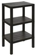 Scaffale Da Bagno Salvaspazio 75 Cm Tre Ripiani Feridras "Woody" Nero