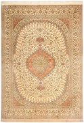 Cashmere Silk Tappeto 170 x 240 Beige (Indian) Annodato A Mano
