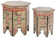 Set di 2 tavoli DKD Home Decor Arabo 48 x 41,5 x 49 cm