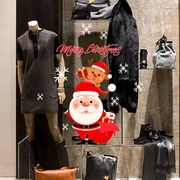 Babbo Natale con Rudolf | Vetrofania