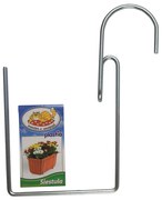 Gancio portavaso in metallo (altezza totale 28 cm) Siestula – Plastia