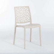 Set da 6 sedie da giardino in polipropilene beige London Stone NEW GARDEN