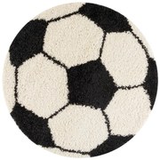 Tappeto per bambini nero e crema ø 120 cm Fun - Ayyildiz Carpets