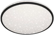 Plafoniera LED Skizo Ø 49.2 cm nero IP20, 4400 lumen
