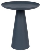 Tavolino in alluminio blu , ø 39,5 cm Ringar - White Label