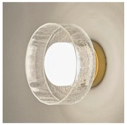 Applique a LED LED/8W/230V 3000K oro/limpido