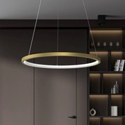 Eko-Light Lampada LED a sospensione HOOP, 27 W, Ø 50 cm, 4.000 K, oro