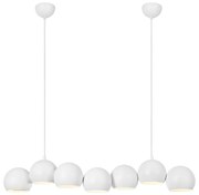 Lampadario bianco con paralume in metallo Cupolo – Markslöjd