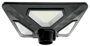 Lampione Led 80W Nero con pannello solare IP65 Bianco freddo 6000K con sensore crepuscolare e di movimento M LEDME