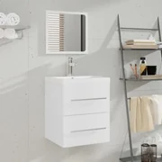 Mobile da bagno sospeso moderno con lavabo 62 cm a 2 cassetti