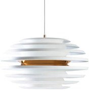 Belid - Ellipse Lampada a Sospensione Ø500 Bianco Opaco/Ottone Belid