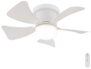 Globo 03609W - Ventilatore da soffitto dimmerabile a LED HINES LED/10W/230V + telecomando bianco