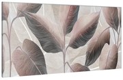 Decorazione da parete su vetro Pastel mix flowers, multicolore 139 x 73 cm