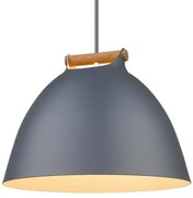 Århus Lampada a Sospensione Ø40 Grigio/Legno - Halo Design