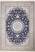 Nain Tappeto persiano 250x350 Blu (Iran) Annodato A Mano