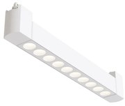 Spot Per Binario Moderno Points Alluminio Bianco 10 Luci Led Naturale