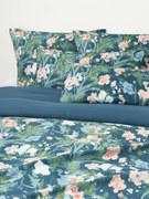 Copripiumino in raso di cotone floreale Anthea