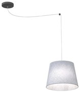 Sospensione 1 Luce Ascot Con Paralume Grigio