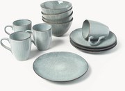 Servizio di stoviglie fatto a mano Nordic Sea, 4 persone (12 pz)