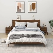 Comodini 2 pz rovere marrone 40x35x50 cm