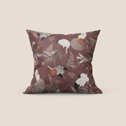 Cacadou elegante collezione di cuscini a fantasia in velluto impermeabile rosso