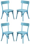 CHELSEA - set 4 sedie in legno di olmo