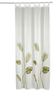 Tenda sottile bianca/verde in voile 135x245 cm – Sehlbach