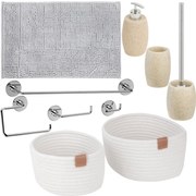 Set di accessori da bagno beige