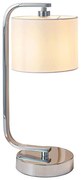 Endon 57917 - Lampada da tavolo dimmerabile CANNING 1xE14/40W/230V cromo lucido/bianco