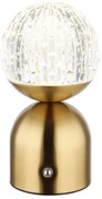 Globo 21007M-Lampada da tavolo LED dimmerabile con funzione Touch JULSY LED/2,5W/3,7V 2700/4000/6500K ottone
