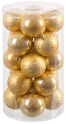 Palle di Natale Oro Dorato Plastica Ø 6 cm 14,5 x 14,5 x 26 cm (20 Unità)