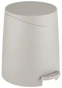 Cestino per la spazzatura grigio tortora in plastica con pedale 3 l Portes – Allstar