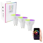 Immax NEO 07724C - SET 3x LED RGB+CCT Lampadina dimmerabile GU10/4,8W/230V Wi-Fi Tuya