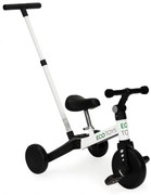 Triciclo con barra di guida in bianco ECOTOYS