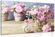 Quadro su tela – Garofano rosa romantico in stile vintage