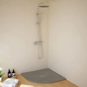 Piatto doccia SANYCCES in resina STRATO grigio L 90 x L 90 cm