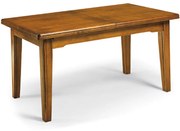 Tavolo classico in legno massello da pranzo allungabile cm160x85