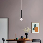 Lampadario Moderno Puro nero  E27 Ø4cm LUMICOM