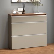 Scarpiera Magic – Tortora/Rovere Wotan, 24 Paia, 120x26,5x108 cm