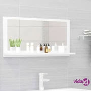 vidaXL Specchio da Bagno con LED Bianco 60x8,5x37 cm in Acrilico