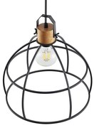 Lindby - Flintos Lampada a Sospensione Black/Wood Lindby