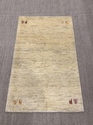 Gabbeh Tappeto 130x80 Beige (Iran) Annodato A Mano