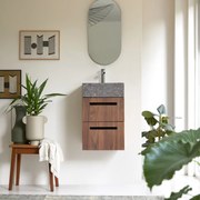 Tikamoon - Mobile in legno di noce con lavabo 40 Line