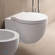 Ceramica Cielo "Easy Evo" Wc Sospeso Con Brida Bianco Lucido