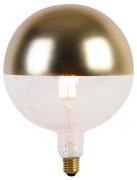 Lampada LED E27 dimmerabile G200 top specchio oro 6W 360 lm 1800K