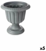 Vaso Calice Antracite Plastica 47,6 x 47 x 47,4 cm (5 Unità)