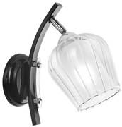 Applique PAULA 1xE27/60W/230V nero