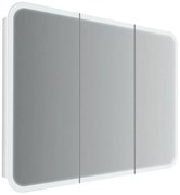 Pensile con luce Liverpool bianco L 95 x H 70 x P 15 cm
