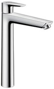 Rubinetto per lavabo getto laminare cristallino Talis E cromo lucido HANSGROHE H 32.1 cm