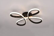 Fly plafoniera led 22w  2600lm, 3000k nera con regolazione intensit...